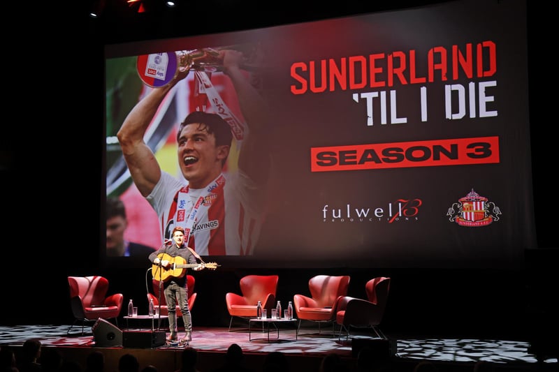 Among them was Marco Gabbiadini, Gary Bennett, Trai Hume, Anthony Patterson, Jack Clarke and Patrick Roberts. Entertainment came from Marty Longstaff, aka the Lake Poets, who performed the show's theme song.