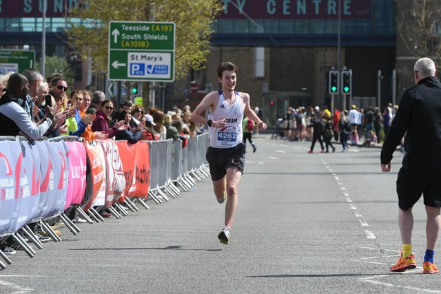 Canadian Durham University Student Jacob Hiom was third in the Sunderland City Runs half marathon this morning.