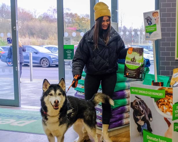 One of the pet food donation points across the North East.