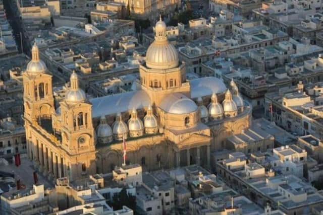 The Basilica of Christ the King church in Paola, Malta.