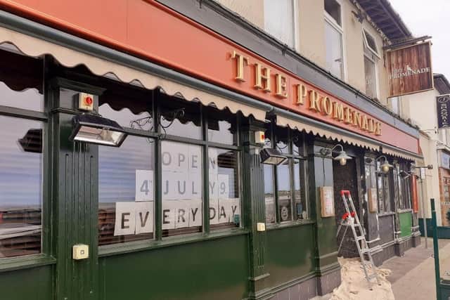Will The Promenade pub open this weekend. Look carefully for a slight clue.