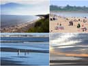 (clockwise from top left) Druridge Bay, South Shields, Seaburn and Seaton Carew