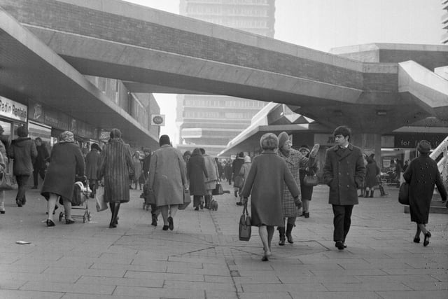 Before mobile phones, before the internet, you'd have to set a meeting point in advance if you were catching up with your mates and C&A in the centre of town became a popular meet-up spot. It's pictured here in 1971 and was still a regular meeting point long after the Bridges got its roof.