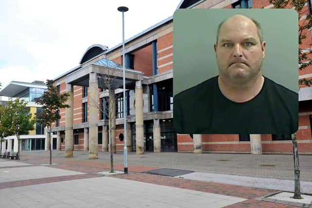 Jeffrey Haswell (inset) was jailed for six years for rape at Teesside Crown Court.