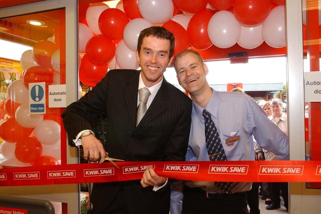 Emmerdale actor Mark Charnock, much loved as Marlon Dingle, opened Kwik Save in Seaham in 2004.