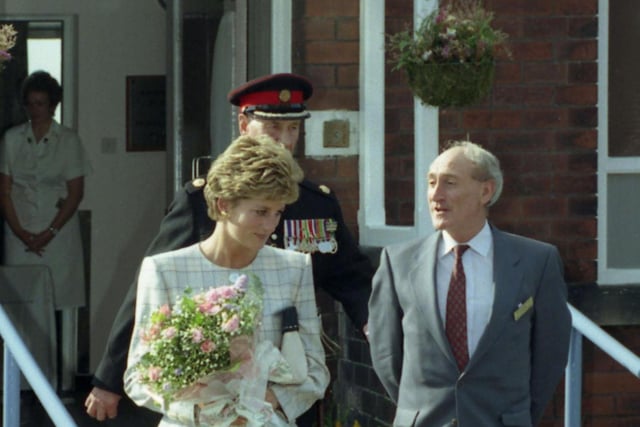 Another reminder of the visit by Diana, Princess of Wales, in September 1993.