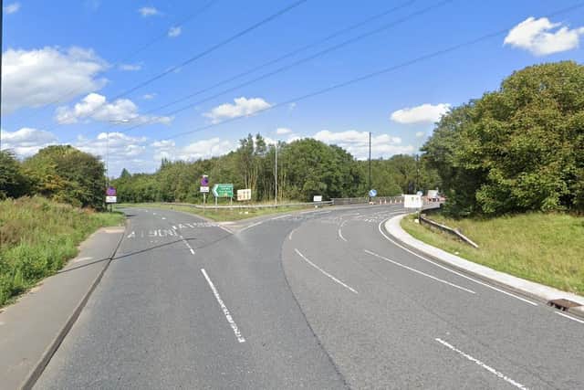 The sliproad from the A690 roundabout onto the A19 northbound will be closed off for two weeks. Image copyright of Google.
