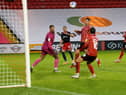 Jack Diamond scores Sunderland's third goal at Sincil Bank
