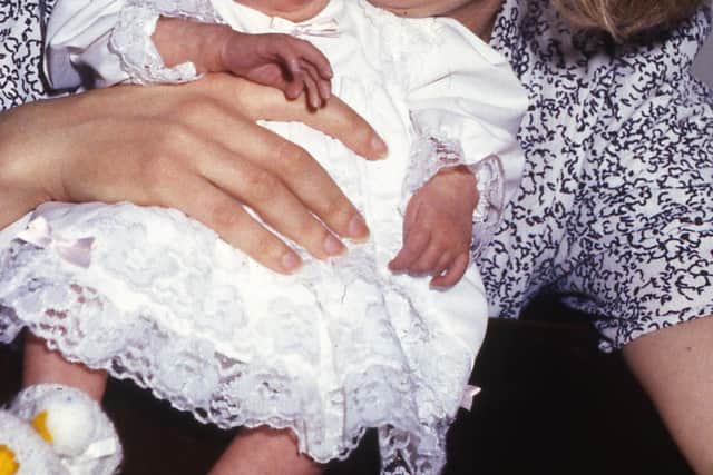 Melissa Gibson at home with Mum Eileen - picture taken in November 1990