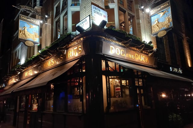 Once a favourite watering hole of George Orwell, this great little bar is what your dad called a "proper pub". On the corner of Frith Street and Bateman Street and there since 1734.