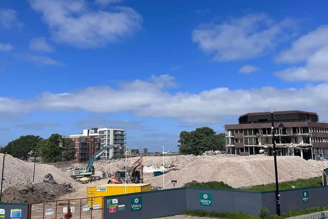 See ongoing site clearance works at former Sunderland Civic Centre