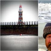 Photos shared with the Echo by John Alderson as he followed one of Leroy Arkley's sea swims at Roker.
