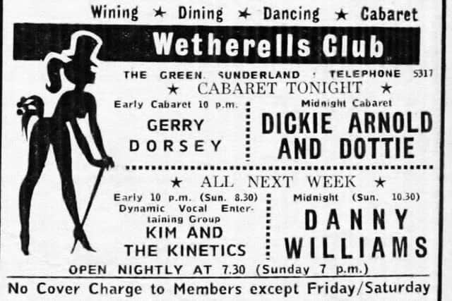 A 1966 advert for Wetherells.