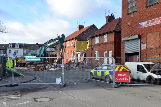 A cordon in place in Whickham Street, Roker, following a suspected explosion.