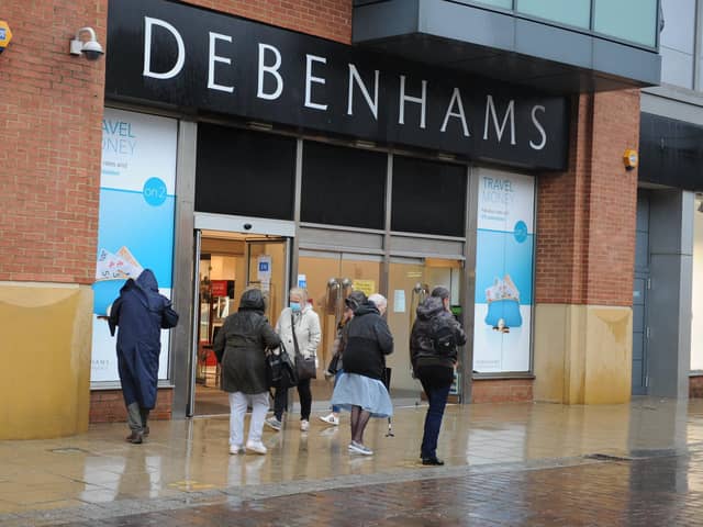 Shoppers visiting Sunderland Debenhams for the final time on May 8.