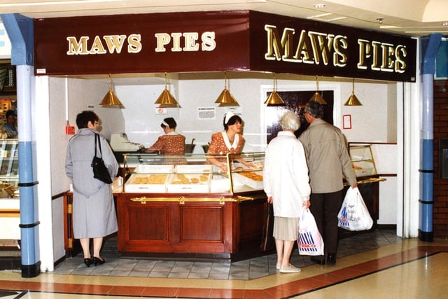 Maws Pies in The Bridges in August 1993. Did you love a Maws pie?