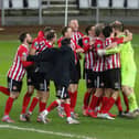 Sunderland celebrate their penalty shootout win
