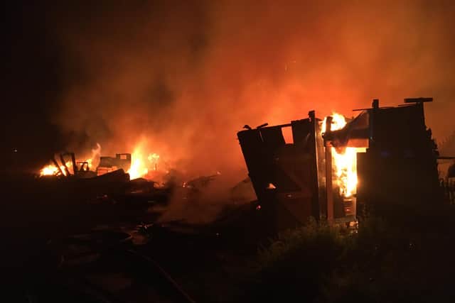 Crews were first called to the blaze shortly after 11pm. Pictures by Tyne and Wear Fire and Rescue Service