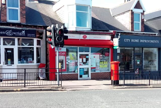 The Post Office in Stockton Terrace in Grangetown, Sunderland, was targeted in an armed raid.