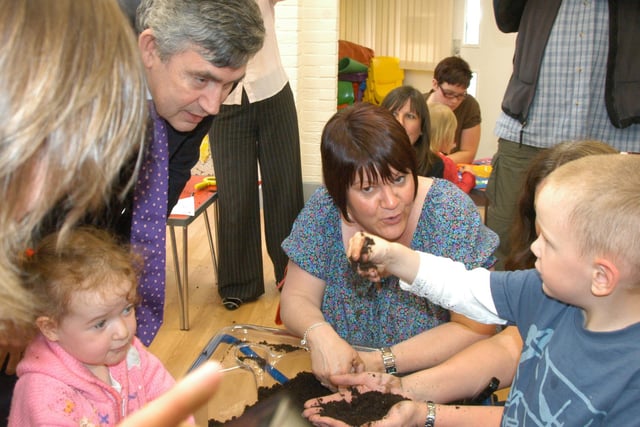Prime Minister Gordon Brown visited a children's centre in Sherburn, Durham, in this reminder from 2009.