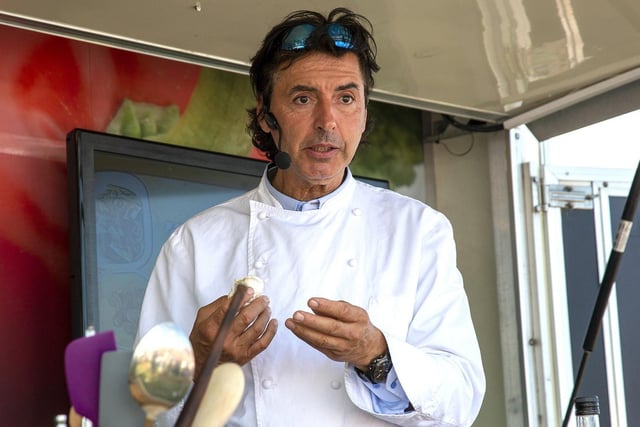 Jean-Christophe Novelli was a firm favourite with the crowd for his demonstrations on Sunday.