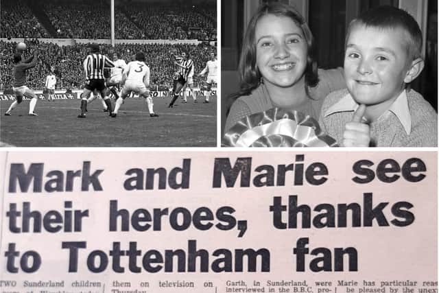 A 1973 dream come true for two Sunderland children, Mark Middleton and Marie Brook.