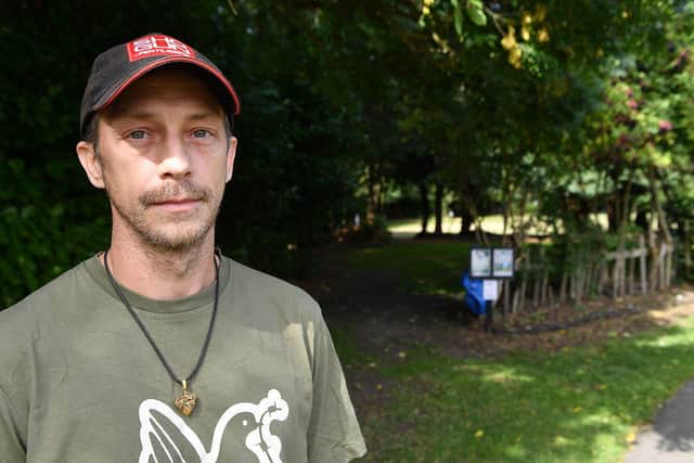 Simpa Carter, director of the Hemp Garden Community Association, at Elvet Green, in Durham.