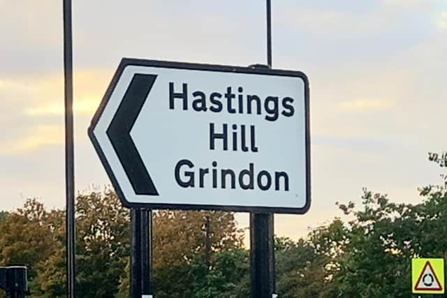 This sign leads you to Grindon and some other place that doesn't really exist.