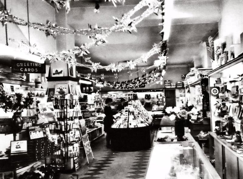 The fancy goods department at Hills bookshop in 1966. What a place for a treat! Photo: Bill Hawkins.