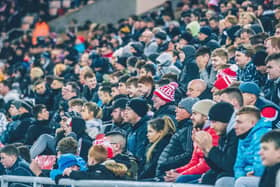 Sunderland fans during the game against Fleetwood Town (RJX.MEDIA / Instagram: @RJX.MEDIA_)