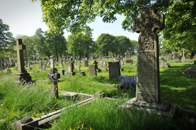 Murder victim Mamie Stuart has been laid to rest with her parents in Sunderland's Bishopwearmouth Cemetery.