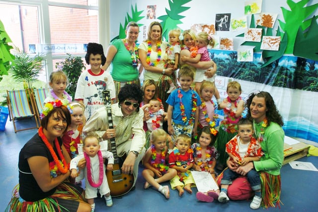 Staff and chidren at the New Beginnings Nursery, in Shakespeare Street, Southwick, dressed up for an Elvis themed day in 2007.