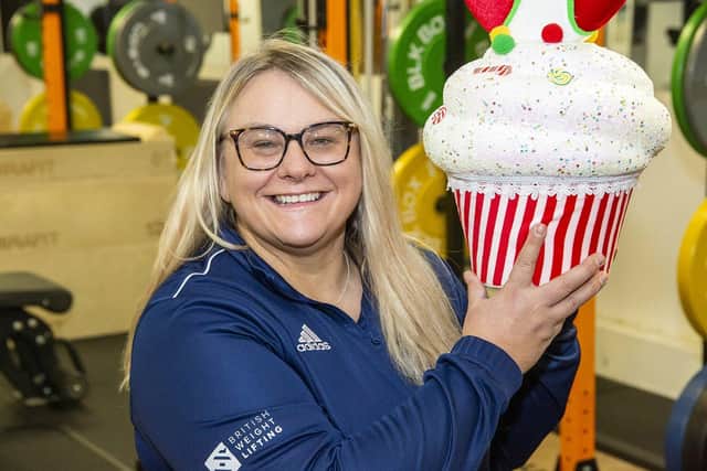 Zoe Chandler, 50, inside the Weights & Cakes gym in Southwick.