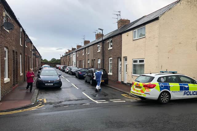 Forensic teams at the property in Amy Street, Sunderland.