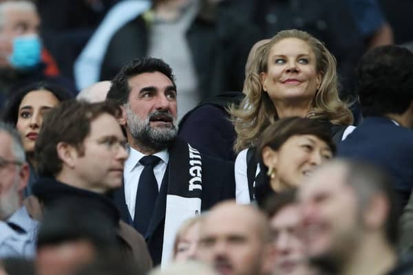 Chairman of Newcastle United Yasir Al-Rumayyan and part-owner and director Amanda Staveley,(Photo by Ian MacNicol/Getty Images)