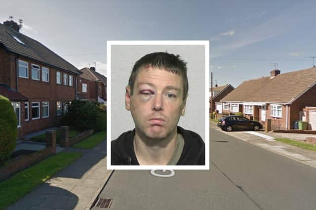 Adam Cain , of South Shields, targeted a house on Greystoke Avenue, Sunderland.