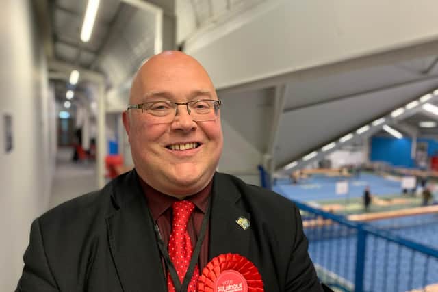 Sunderland City Council leader, Graeme Miller, at local elections count, May 2019
