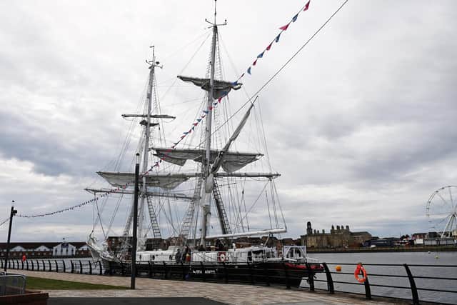 The first Tall Ship berthed on Hartlepool Sea Cadet. Picture by FRANK REID