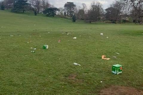 You can see the beer boxes thrown across Cusworth in this photo.