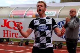 Gateshead are chasing promotion. Emilio Andres Leal Kirtley.