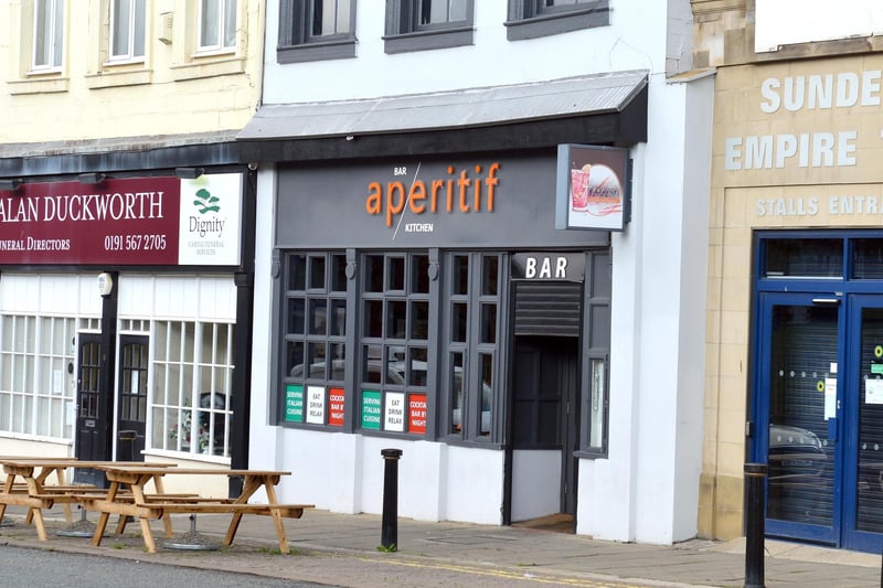 Aperitif on High Street West has a 4.7 rating from 308 Google reviews.