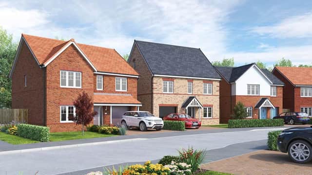 An artist impression of how the new housing estate in Seaburn will look