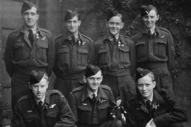Tom pictured top right during his RAF days.