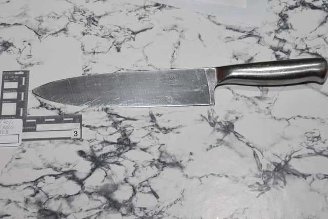 The knife used by Grant Nanson.