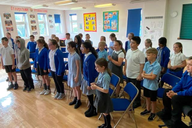 Big Sing workshop at Grangetown Primary