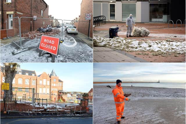 A clean-up operation is underway across Sunderland following Storm Arwen.
