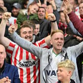 Sunderland fans during the 3-0 win at Hillsborough against Sheffield Wednesday.