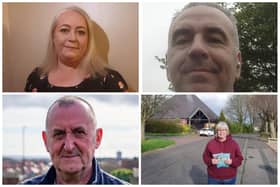 Sunderland City Council Local Election 2024 Candidates Washington West (clockwise from top left) Sam Cosgrove, Paul Leonard, Deborah Lorraine and Jimmy Warne. No image for Andrew Bex.
