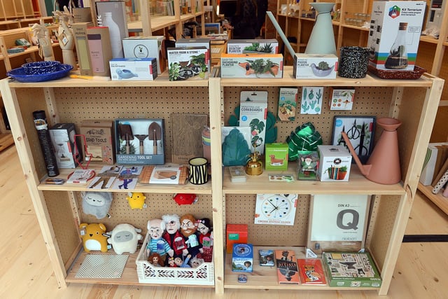 Planters, toys and homewares are stocked.