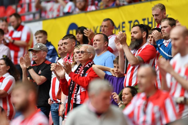 Sunderland fans watch on as their side edge ever closer to victory